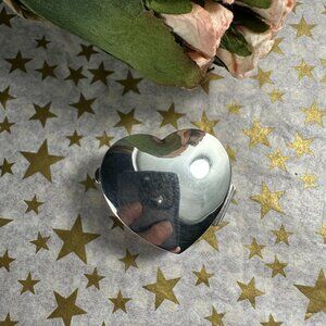NEW Sterling Silver Heart Pill Box